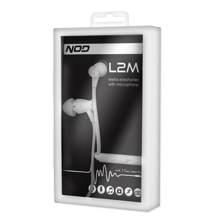 NOD L2M Handsfree In-Ear 3.5mm Λευκά
