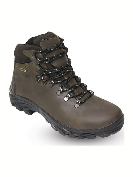 Lytos Hiker Top Ανδρικά Ορειβατικά Μποτάκια Αδιάβροχα Καφέ