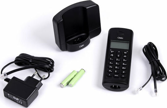Osio OSD-8910 Ασύρματο Τηλέφωνο με Ελληνικό Μενού Μαύρο