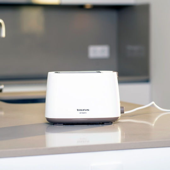 Taurus My Toast II Φρυγανιέρα 2 Θέσεων 750W Λευκή