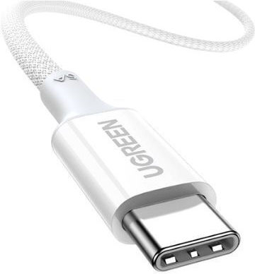 Καλώδιο Φόρτισης Ugreen L502 USB-C Σε USB-C 65255 PD 100W 1m Λευκό