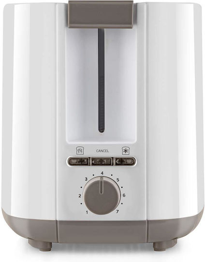 Taurus My Toast II Φρυγανιέρα 2 Θέσεων 750W Λευκή