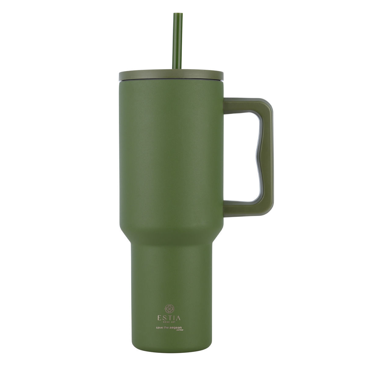 Estia Straw Tumbler XL Θερμός Save The Aegean 1200ml Forest Spirit
