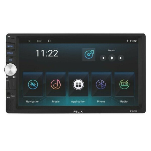 Felix Ηχοσύστημα Αυτοκινήτου 2DIN (Bluetooth/USB/AUX/GPS) με Οθόνη Αφής 7" FX-211   