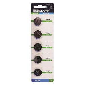 Μπαταρία Λιθίου CR2032 3V 5Τμχ EUROLAMP 147-24110