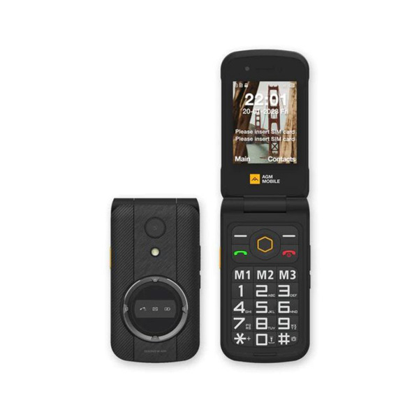 Κινητό Τηλέφωνο AGM M8 Flip Dual Sim Μάυρο