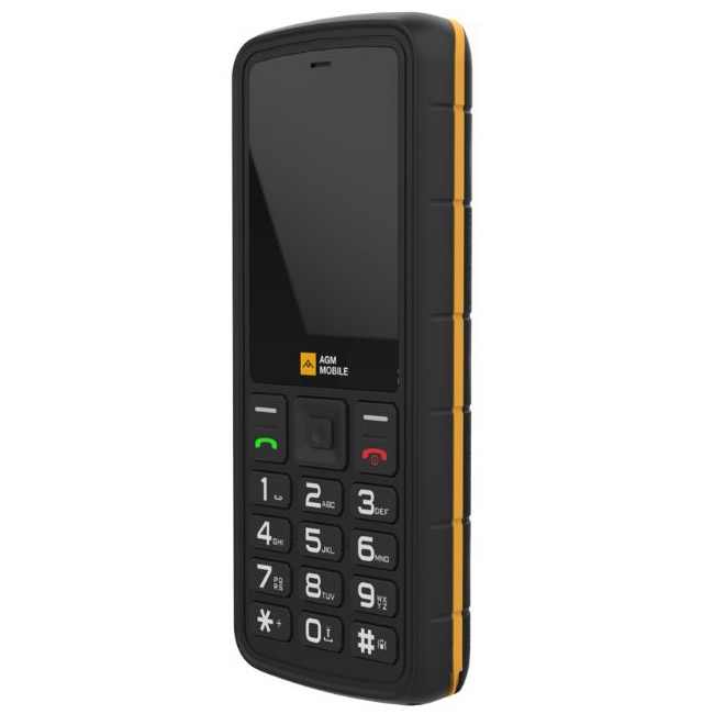 Κινητό Τηλέφωνο AGM M9F Dual Sim Μάυρο Πορτοκαλί