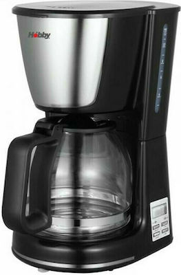 Καφετιέρα Hobby DIGITAL 1.8L 10ΦΛ Μαύρη/Ιnox HCM-40350