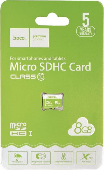 Hoco Kάρτα Μνήμης High Speed TF microSDHC 8GB Class 10 UHS-I 