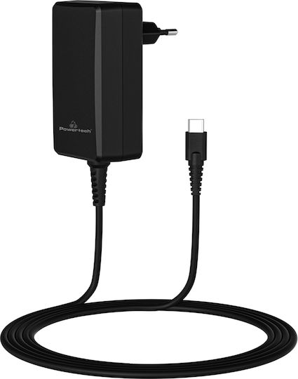 Powertech USB-C Universal Φορτιστής Laptop 90W με Αποσπώμενο Καλώδιο Τροφοδοσίας