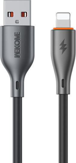 WK Wdc-67i USB-A to Lightning Cable 12W Μαύρο 1m