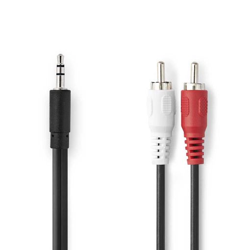 Καλώδιο  Nedis 3,5mm Αρσενικό -2x RCA Αρσενικό 3.5m  CAGB22200BK10 