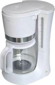 Καφετιέρα  PRCM-40214 ECO 1.2LT 10ΦΛ Λευκή /ΙΝΟΧ PRIMO