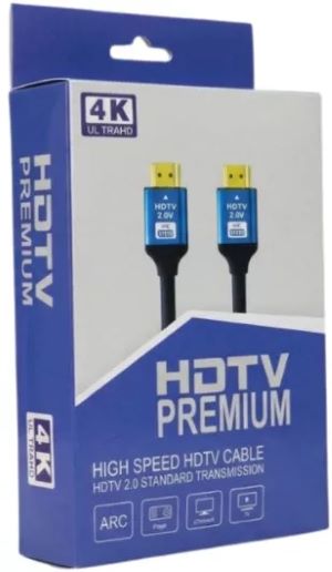 HDMI 2.0 Premium High Speed 4K 60Hz HDR Καλώδιο HDMI male - HDMI male 2m Μαύρο HDMI 2.0 Premium High Speed 4K 60Hz HDR Καλώδιο HDMI male - HDMI male 2m Μαύρο