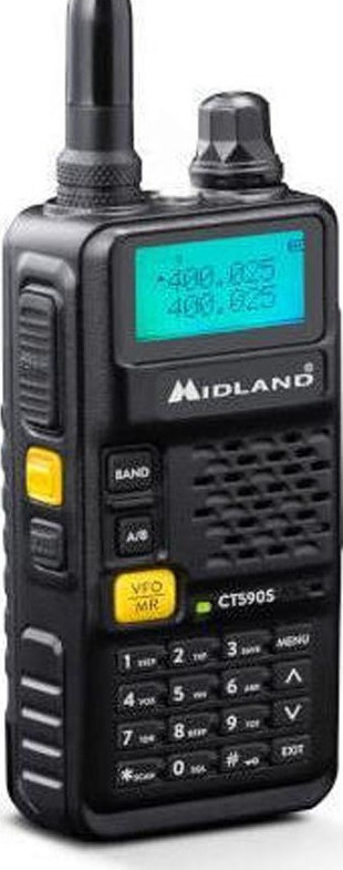 Ασύρματος Πομποδέκτης UHF/VHF 5W με Μονόχρωμη Οθόνη Midland 