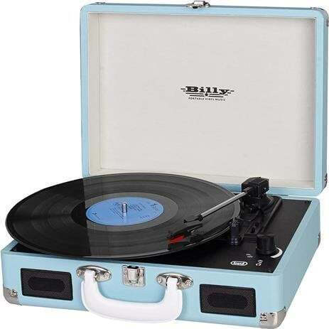 Trevi TT 1015 Billy 0T101504 Βαλιτσάκι Πικάπ με Ενσωματωμένα Ηχεία Γαλάζιο