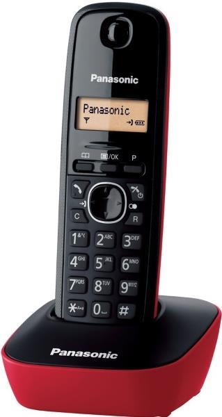 Ασύρματο Τηλέφωνο Panasonic KX-TG1611GRR Red Ασύρματο Τηλέφωνο Panasonic KX-TG1611GRR Red