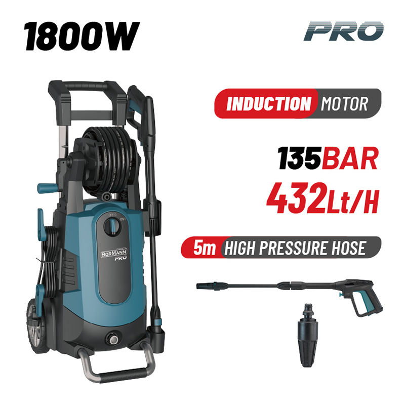 Bormann Pro BPW4300 Πλυστικό Υψηλής Πίεσης 1800W, 135Bar, 432Lt/h Bormann Pro BPW4300 Πλυστικό Υψηλής Πίεσης 1800W, 135Bar, 432Lt/h