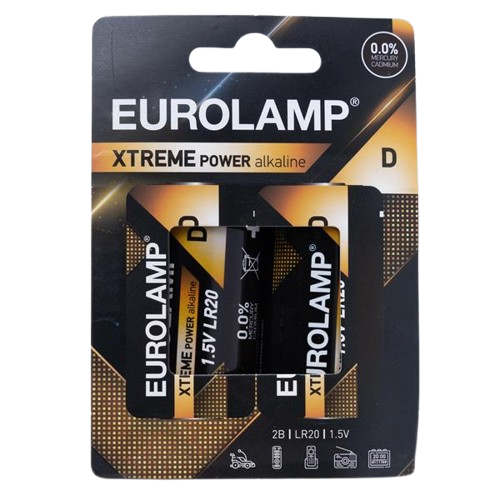 Μπαταρία Extreme D (LR20) 2τμχ 1,5V Eurolamp Μπαταρία Extreme D (LR20) 2τμχ 1,5V Eurolamp