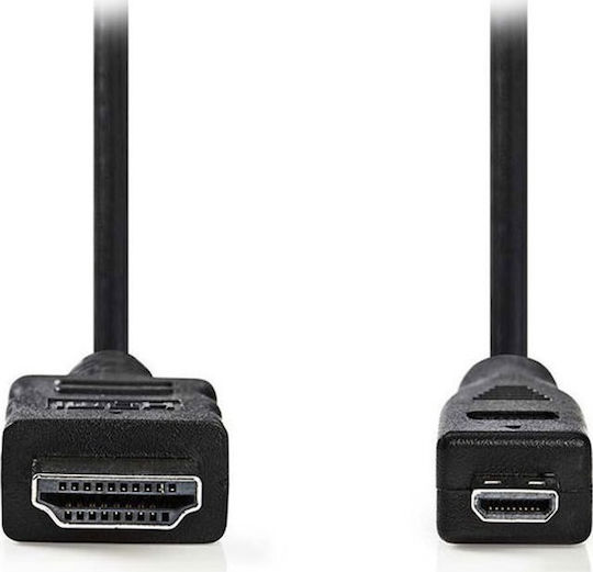 Nedis HDMI 1.4 Cable HDMI male - micro HDMI male 2m Μαύρο