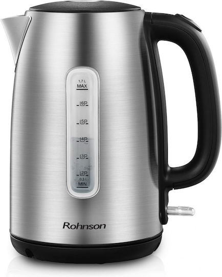 Rohnson Βραστήρας 1.7lt 2200W Ασημί